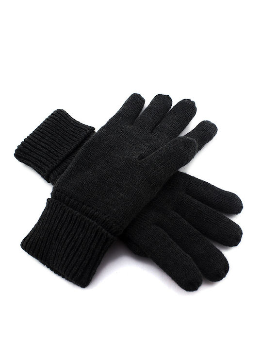 Schwarz Gestrickt Handschuhe