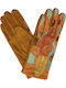 Gelb Wolle Handschuhe Berührung