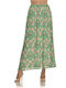 Silvian Heach High Waist Midi Skirt in Green color