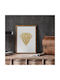 Walls Minimal Diamant | Gold Ramă Lemn 40x50cm