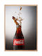 Walls Flasche Coca Cola Gemälde auf Leinwand 40x50cm