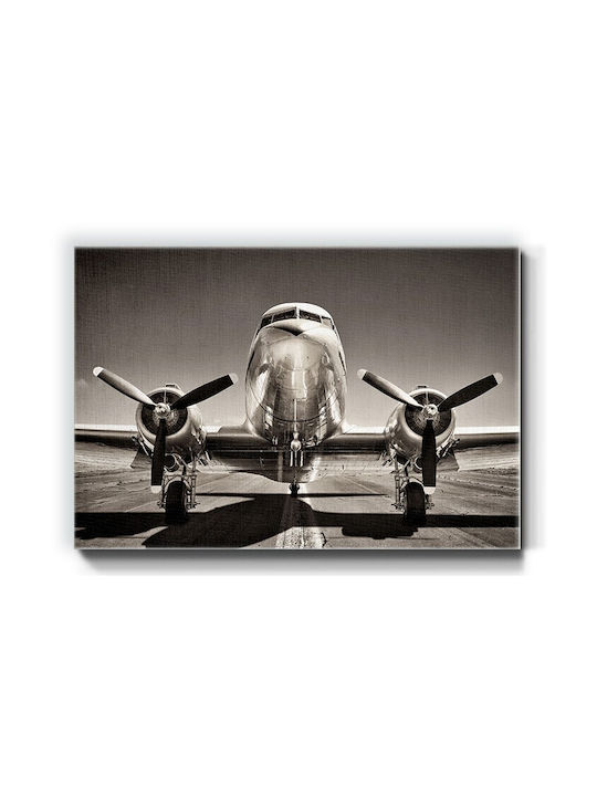 Walls Vintage Αεροπλάνο Πίνακας σε Καμβά 70x50cm