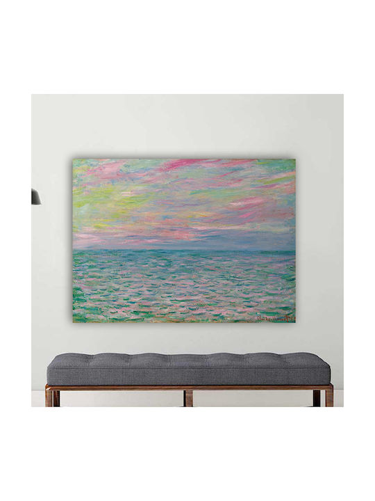 I-gallery Coucher De Soleil Painting Copy of Monet on Canvas 100x70cm