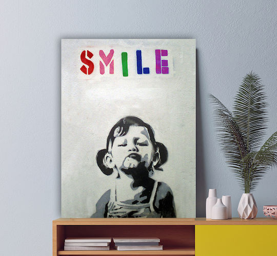 I-gallery Street Art Smile Painting on Canvas 70x100cm