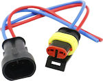 Conector impermeabil cu cablu 2 pini