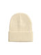 Ribbed Beanie Cap Beige