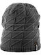 Loch Beanie Unisex Σκούφος Πλεκτός σε Γκρι χρώμα