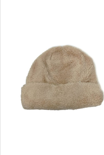 Beanie Frauen Beanie Gestrickt in Beige Farbe