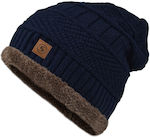 Stamion Beanie Cap with Braid Navy Blue
