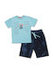 Reflex Kids Set with Shorts Summer 2pcs Light Blue