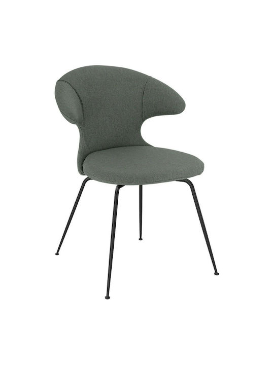 Dining Room Fabric Chair Gray 57x59x83cm