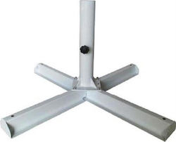Bliumi Βάση Ομπρέλας Μεταλλική Λευκή 90x90x40cm Bliumi Βάση Ομπρέλας Μεταλλική Λευκή 90x90x40cm