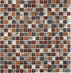 Piccadilly Wall Interior Gloss Ceramic Tile 30x30cm Multicolour