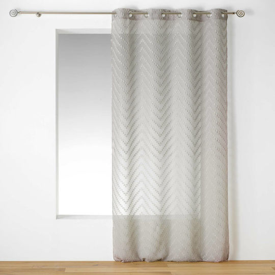 PanOikos Vorhang mit Grommet Grau 140x240cm