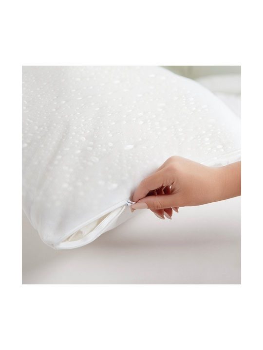 Aigaion Pillowcase Set Waterproof White 51x91cm.