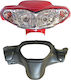 Roc Motorcycle Speedometer Cover for Yamaha Crypton R 115 Red 1pcs