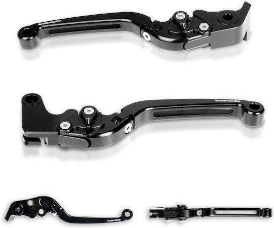 Barracuda Manetă Frână Motocicletă Reglabilă pentru Triumph Viteză Triplă Negru LVR026