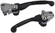 Polisport Set of Motorcycle Brake/Clutch Levers Flexible for Yamaha YZ 250 Black 8487200028
