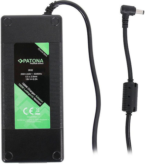 Patona Laptop Charger 180W 19V 5A for Asus without Power Cable