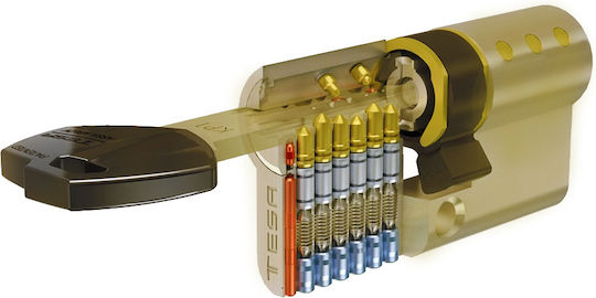 Assa Abloy Zylinderschloss 75mm (30-45) Gold