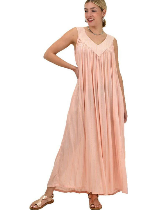 Potre Women's Maxi Caftan Beachwear Pink