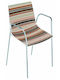 Outdoor-Stuhl Metallisch Mehrfarbig 55x49x80εκ.