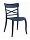 Scaun de exterior Polipropilenă Albastru marin 49x55x84cm