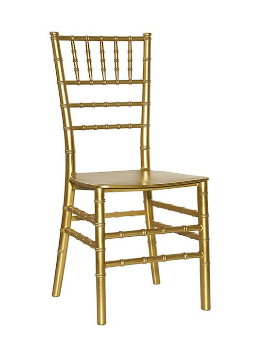 Outdoor Chair Polypropylene Chiavari Gold 45x40x94cm