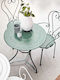 Scaun din Fier Forjat Metalic Verde 1buc 53x49x91cm.