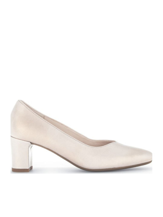 Gabor Anatomic Leather Beige Heels