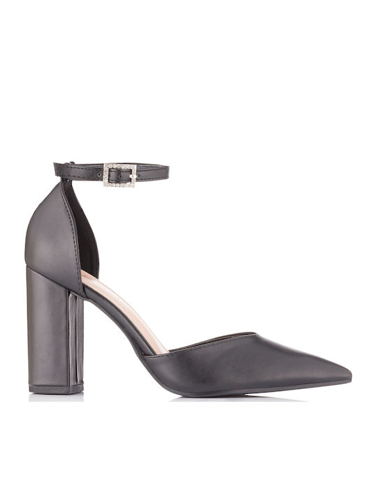 Plato Pumps mit Riemchen Schwarz
