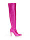 Damenstiefel Über dem Knie Fuchsie