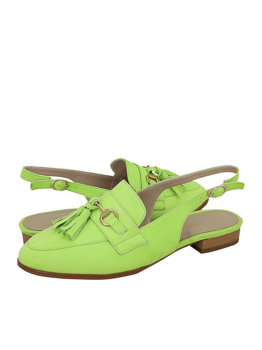 Monole Damen Ballerinas Grüne