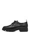 Women's Synthetic Leather Oxford Shoes Black