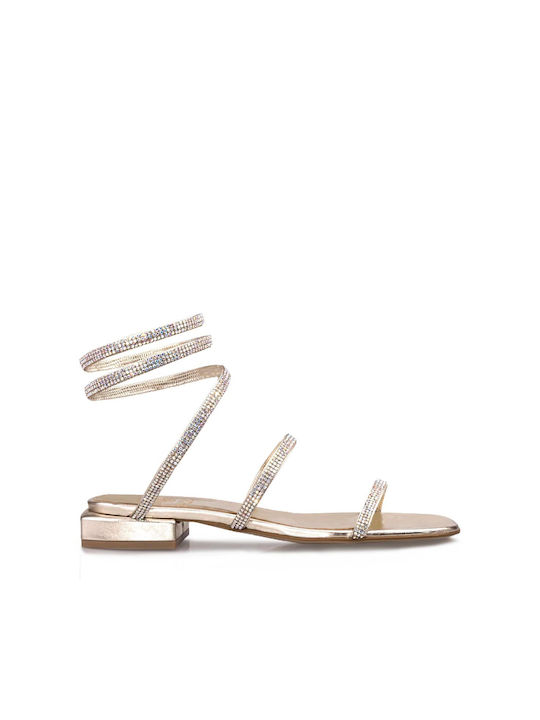 Utopia Sandals Γυναικεία Σανδάλια Χρυσά