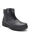 Leather Black Boots Anatomical