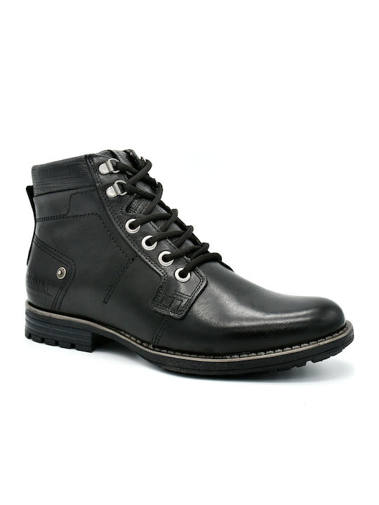 Leather Black Men's Boots