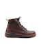 Antonio Shoes Men's Leather Boots Brown