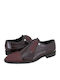 Herrenschuhe aus Lackleder Burgundisch