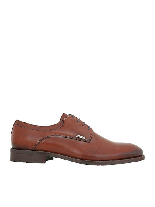 GK Uomo Men's Leather Dress Shoes Blue
