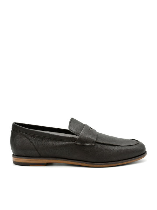 Δερμάτινα Ανδρικά Loafers σε Καφέ Χρώμα