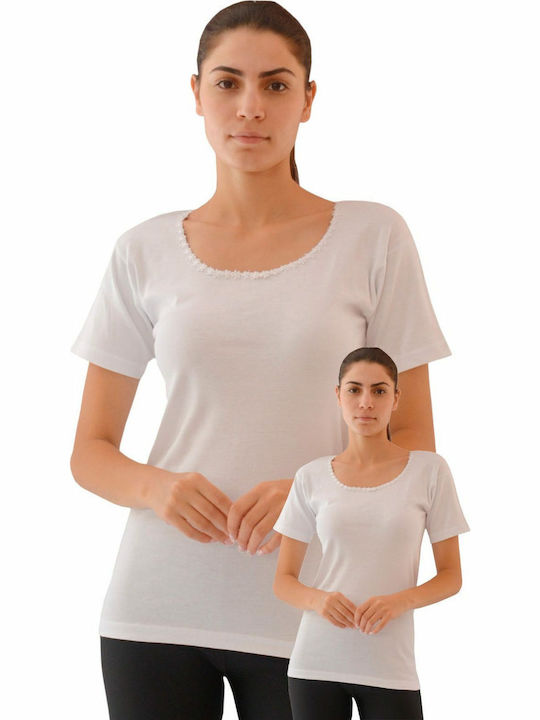 Onurel Mâneca scurta Alb Tricou pentru femei