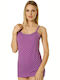 Cu Bretele Violet Tricou pentru femei