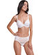 Miss Rosy Spitzen Unterwäsche-Set für Damen BH mit Kasten Weiß