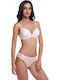 Miss Rosy Lace Underwear Set with Bra & Brazil Orange