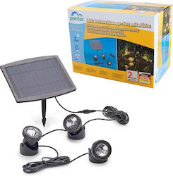 LED Underwater Pond Lights Solar Panel Pontec Pondosolar LED Set 3 LED Underwater Pond Lights Solar Panel Pontec Pondosolar LED Set 3