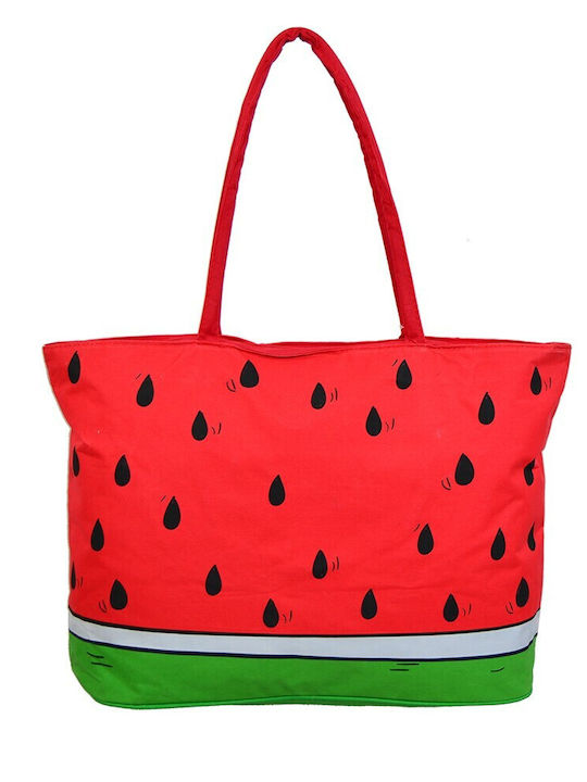 Aquablue Stoff Strandtasche Rot