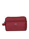 Toiletry Bag in Burgundy color