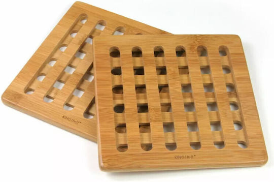 KING Hoff Σουπλά Μαγειρικών Σκευών Bamboo 2τμχ