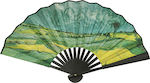 Polychrome Plastic Carnival Fan